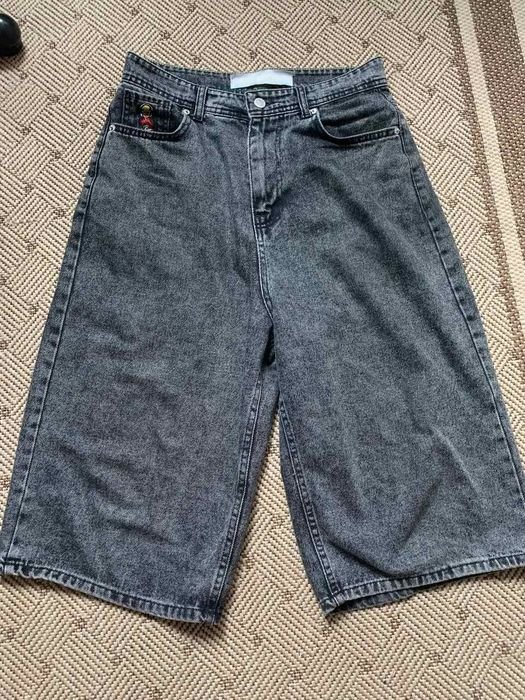 Uomo Big Boy Shorts Neri Denim