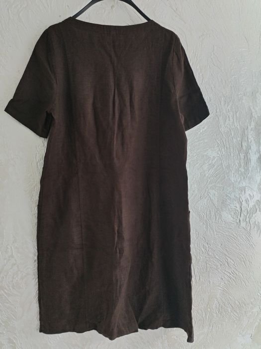 Женский Seasalt & Cornwall Платье Коричневый Лен