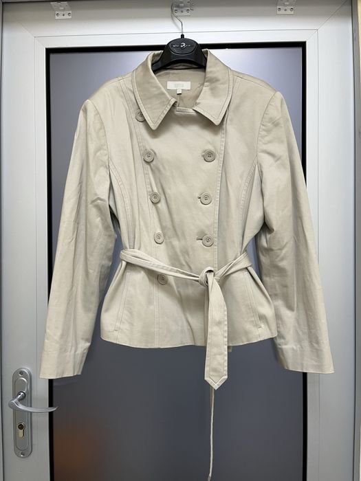 Damen Benetton Trenchcoat Creme 40