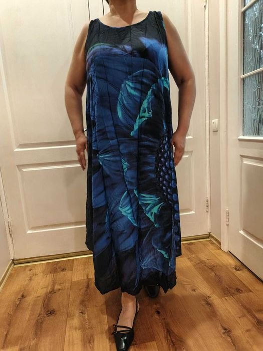 Donna Abito Nero Lino