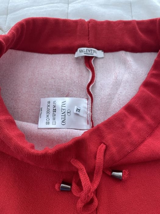 Женский Valentino Костюм Красный Трикотаж 42