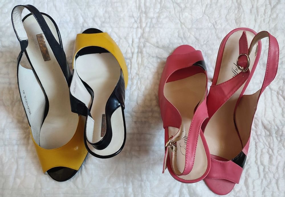 Женские Босоножки Кораловые Шкірозамінник