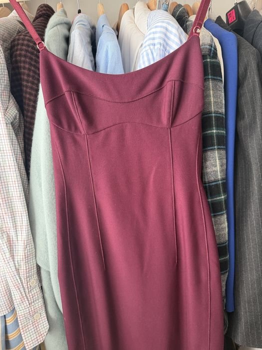 Женское Платье Бордовое 34