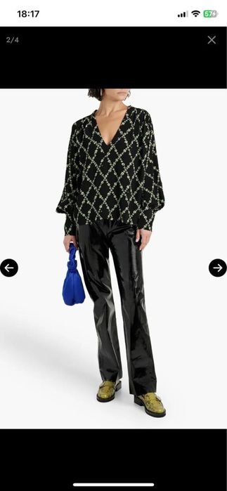 Damen Ganni Hemd Mehrfarbig Baumwolle 38