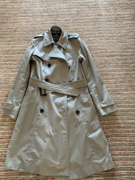 Damen Aquascutum Trench Beige Stoff 36