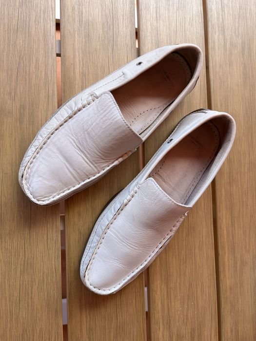 Homme Heels Blanc Cuir 41