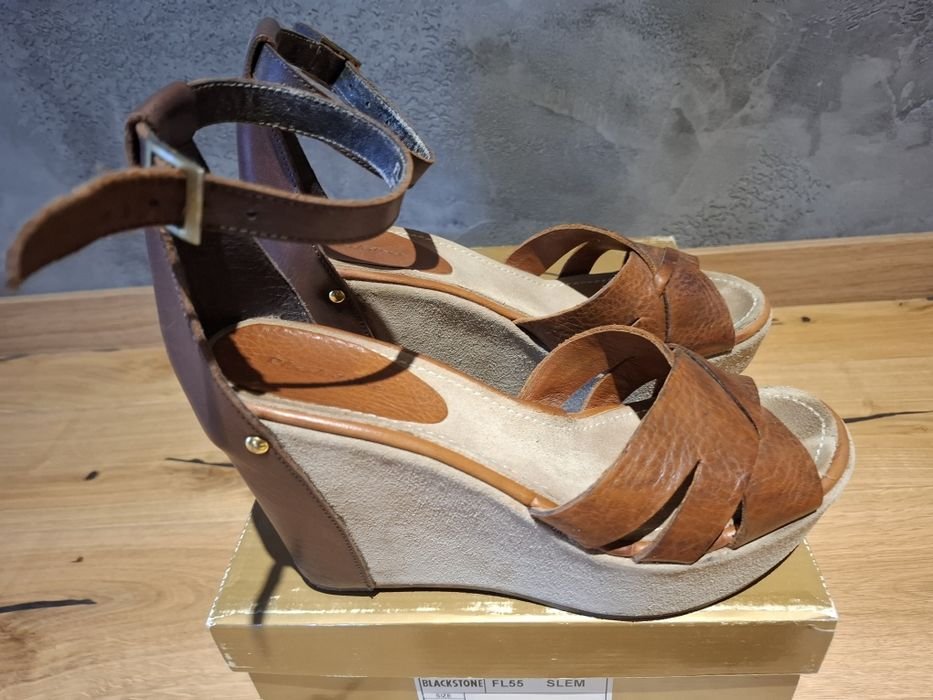 Damen Blackstone Absätze Braun Leder 39