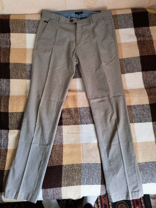 Uomo Ted Baker Pantaloni Grigi 36-38