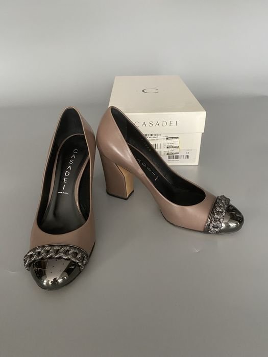 Donna Casadei Tacchi Beige Pelle 35