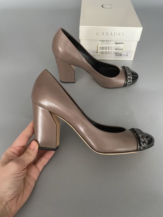 Donna Casadei Tacchi Beige Pelle 35
