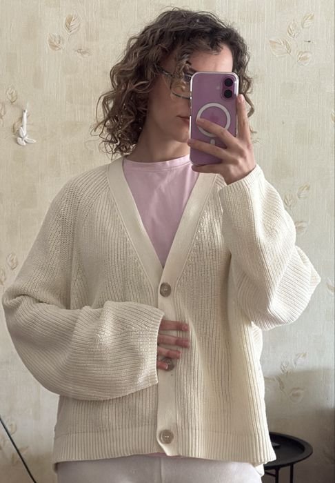 Женский Marc O'Polo Свитер Кремовый Органическая