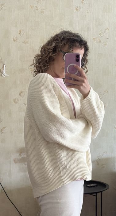 Женский Marc O'Polo Свитер Кремовый Органическая