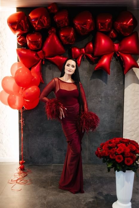 Женское Вечернее Платье Красное