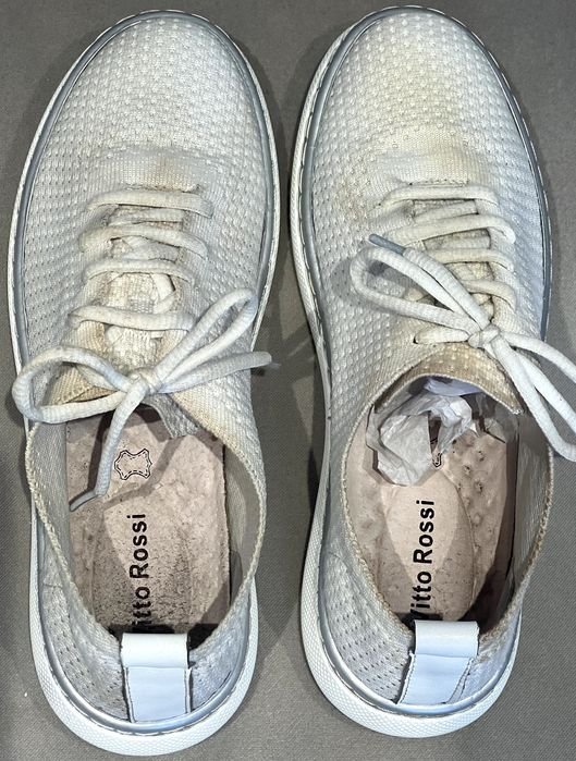 Women Vitto Rossi Heels Grey Faux Leather 40