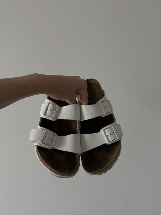 Женские Birkenstock Arizona Белые Кожа 39