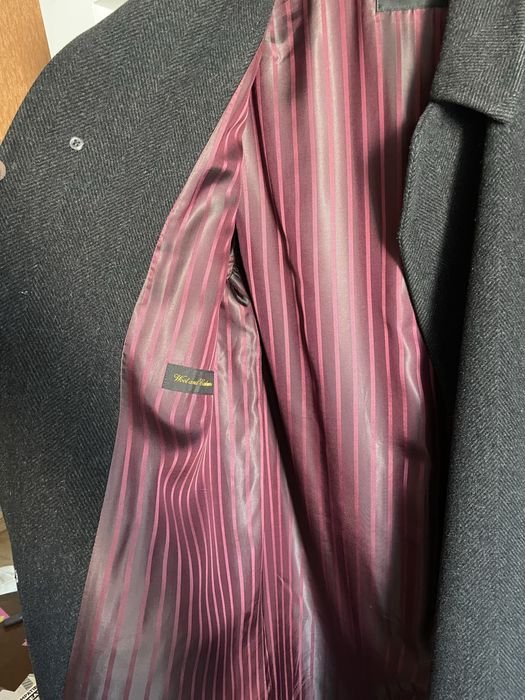 Uomo Bugatti Cappotto Grigio Cashmere 40