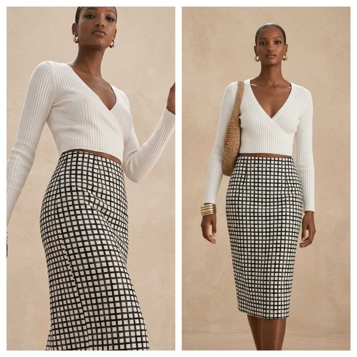 Femme Max Mara Studio Jupe Noire Coton 36