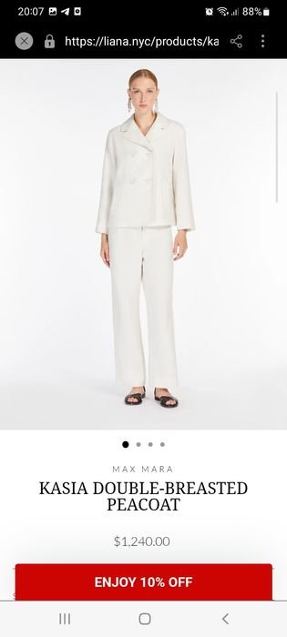 Femme Max Mara Costume Beige Lin 38