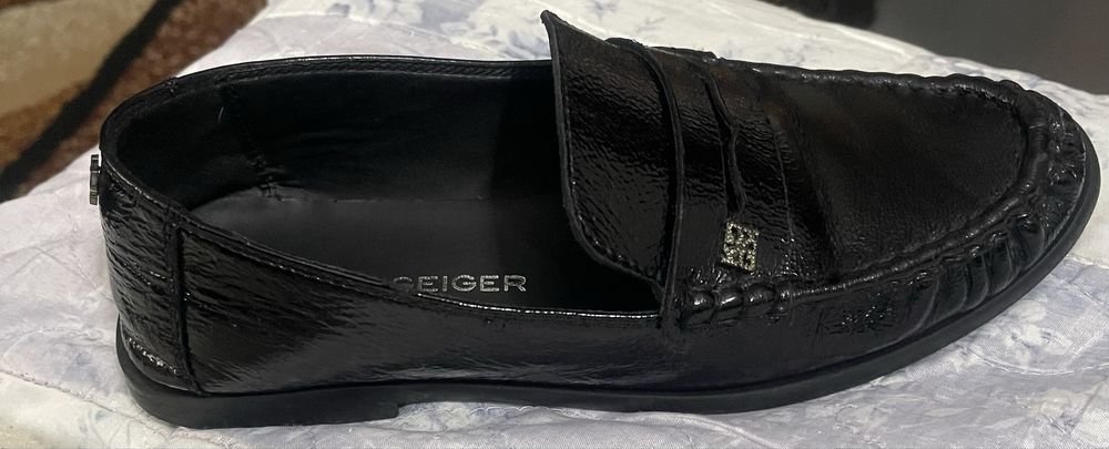 Damen KG Kurt Geiger Slipper Schwarz Leder 38