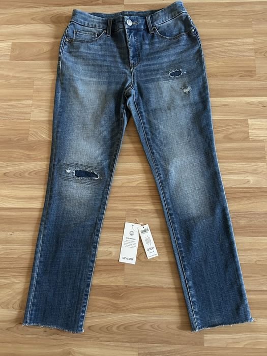 Damen Chico's Jeans Marineblau 38