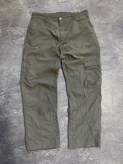 Men Salewa Trousers Green Nylon 36-38