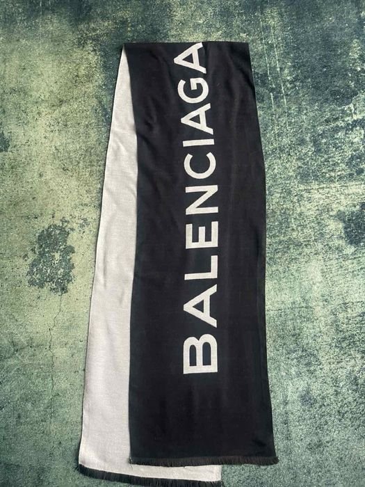 Unisex Balenciaga Schal Schwarz Strick