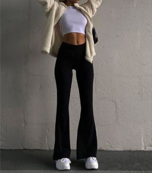 Women Trousers Black 40