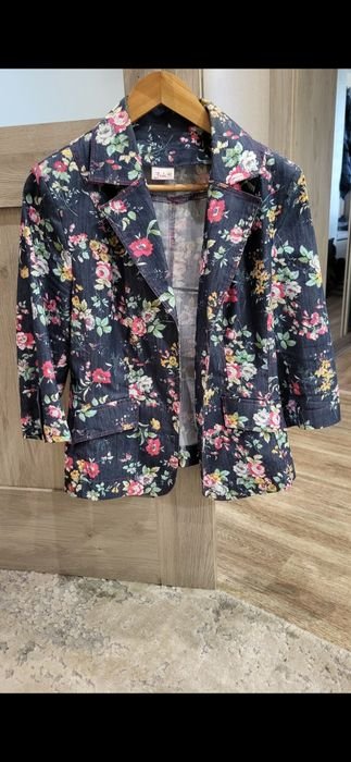 Damen Jacke Mehrfarbig Baumwolle 40