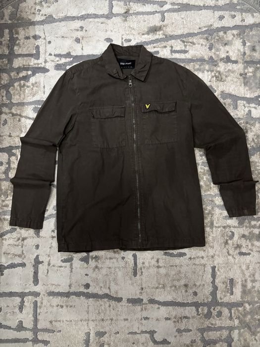 Men LYLE SCOTT Overshirt Olive Cotton 36