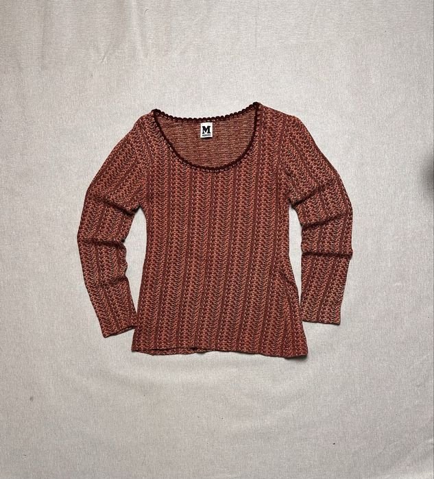 Damen Missoni Pullover Rot Strick M