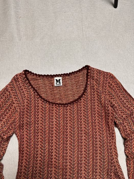 Damen Missoni Pullover Rot Strick M