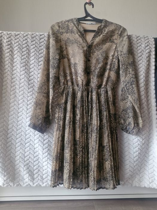 Donna Abito Marrone Chiffon 34