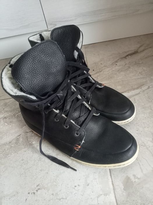 Uomo Stivali Neri Pelle 43