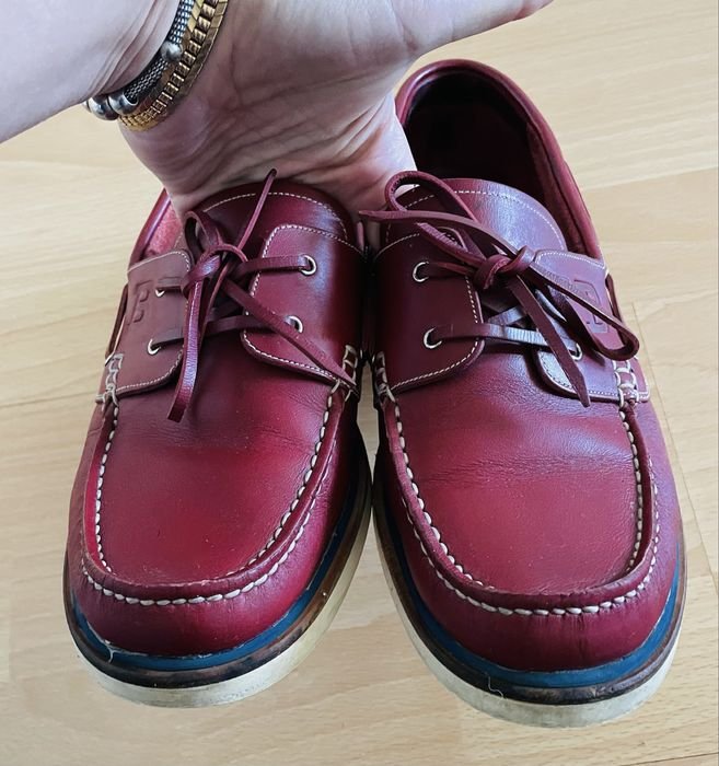 Herren ECCO Slipper Burgunder Leder 40
