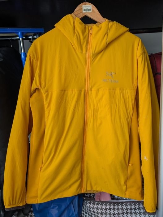 Мужской Arcteryx LT Hoody Куртка Жёлтый 40