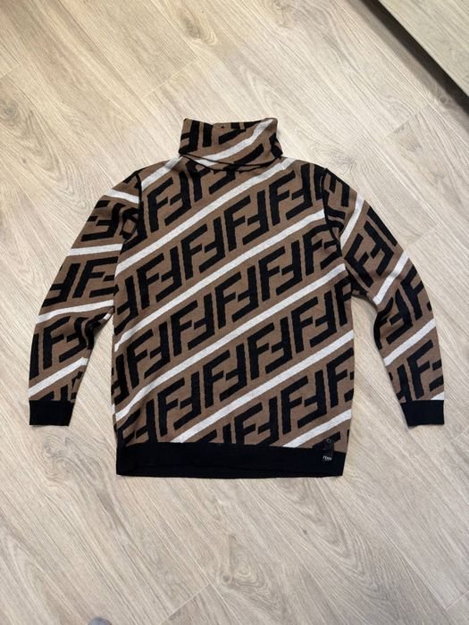 Herren Fendi Pullover Mehrfarbig Wolle 38