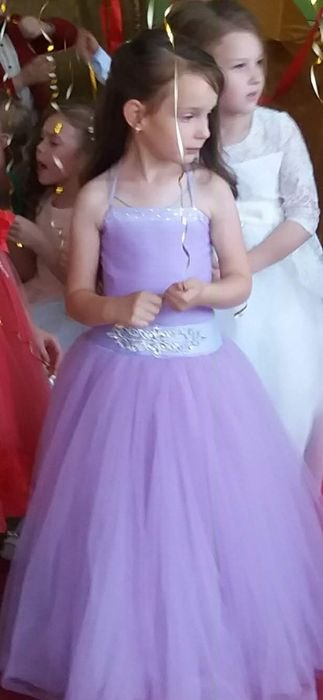 Femme Robe Violet Chiffon Taille Unique