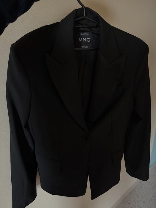 Women Mango Blazer Black 40