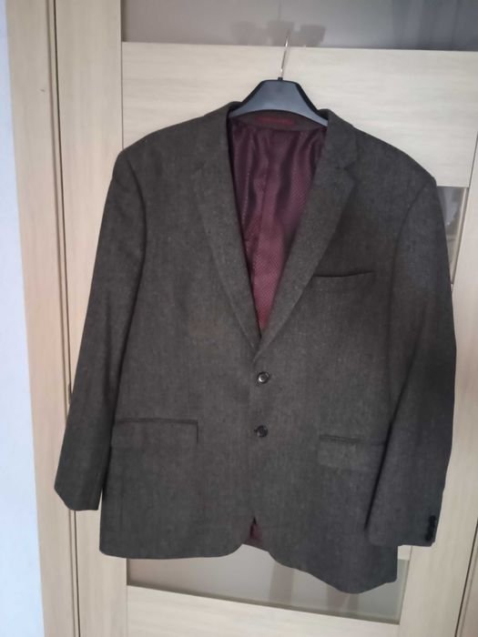 Herren Tweed Sakko Braun 46