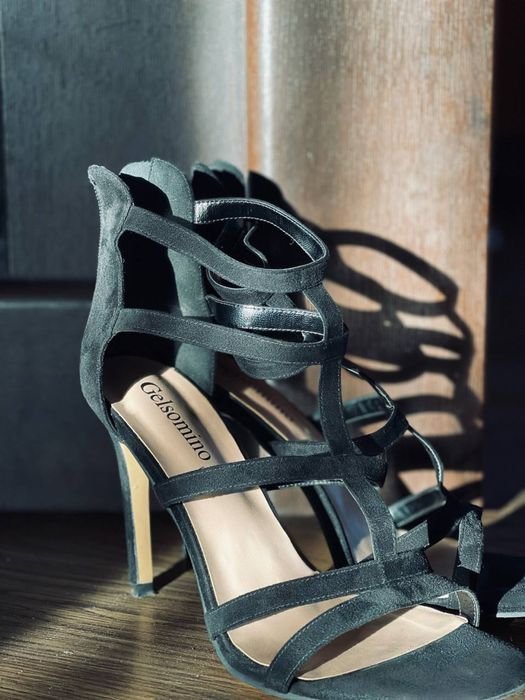Frauen Absätze Schwarz 40