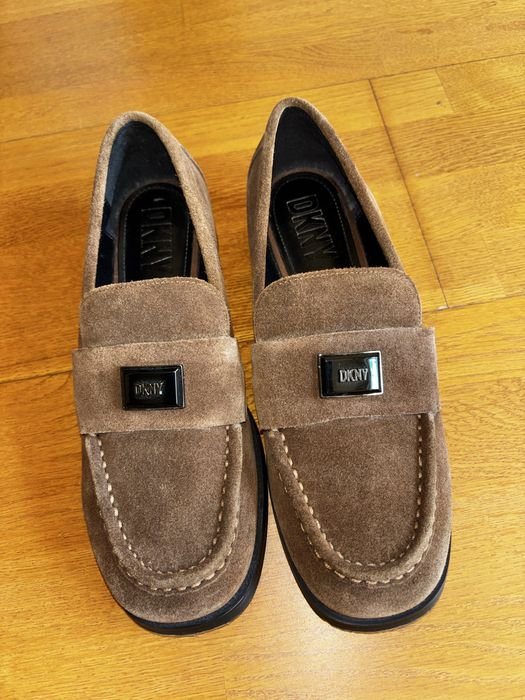 Damen Slipper Braun Wildleder 38.5