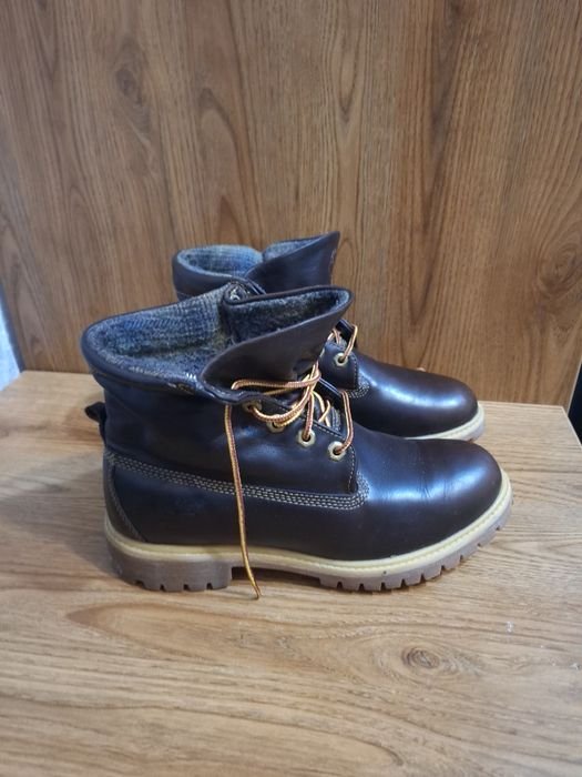 Men Timberland Boots Brown Leather 41