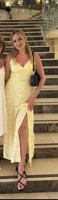 Femme Robe Jaune 36