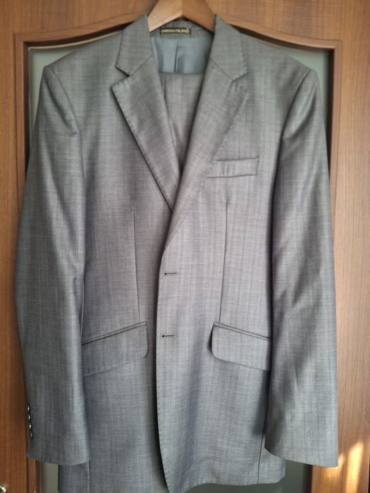 Uomo Completo Classico Grigio 40