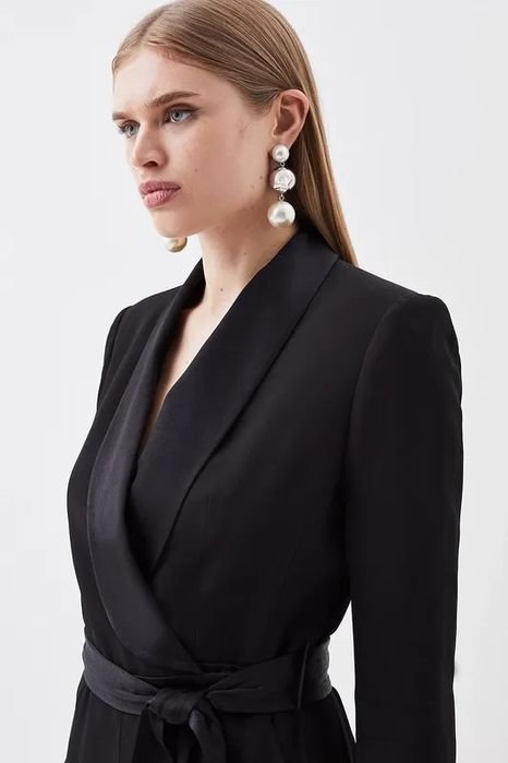 Femme Ralph Lauren Combinaison Noire Viscose 40