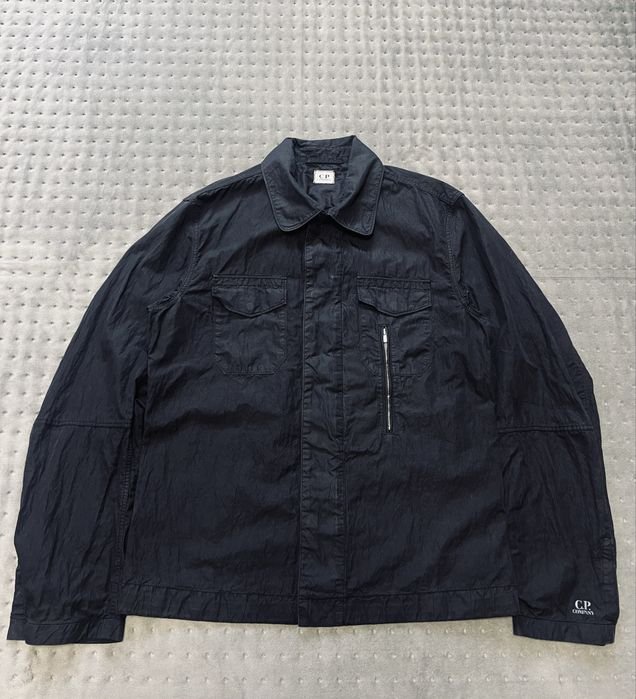 Men C.P. Company Overshirt Black Cotton L