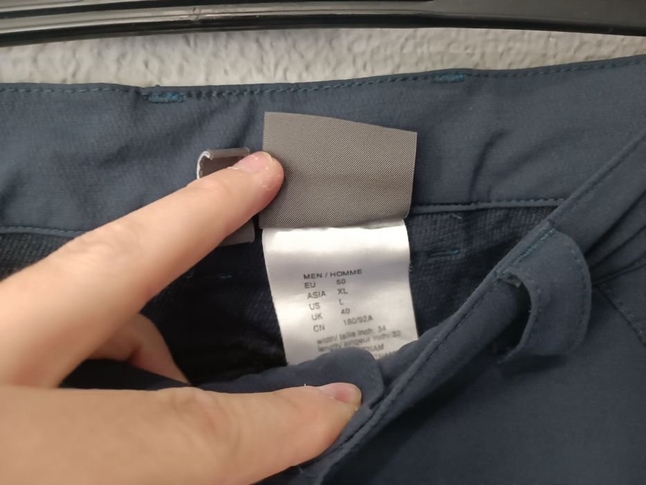 Uomo Jack Wolfskin Pantaloni Neri 34