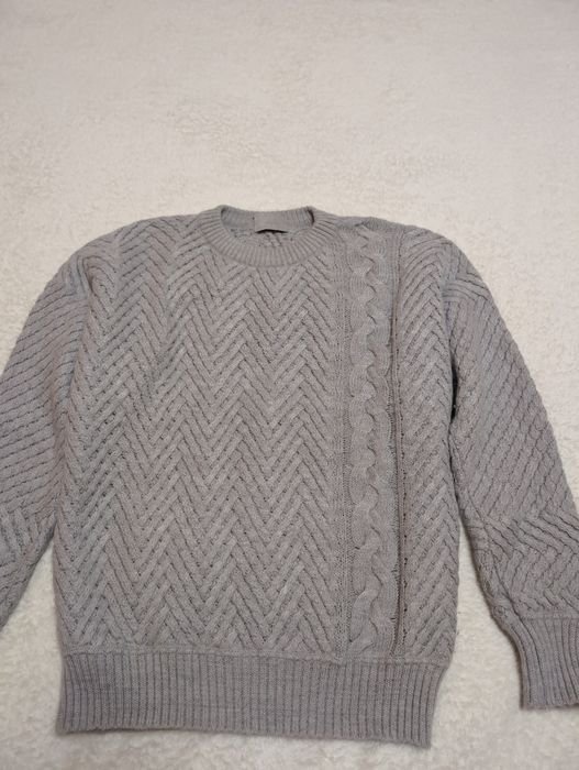 Uomo Bogner Maglione Grigio Lana 40
