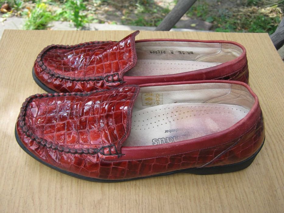 Femme Waldlaufer Mocassins Rouge 40