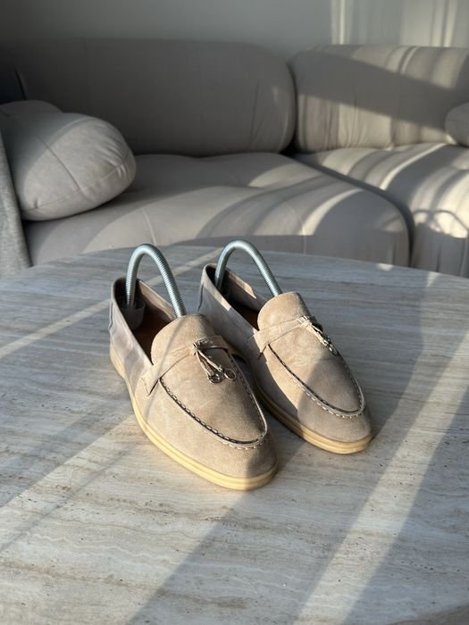 Damen Estro Slipper Beige Wildleder 38
